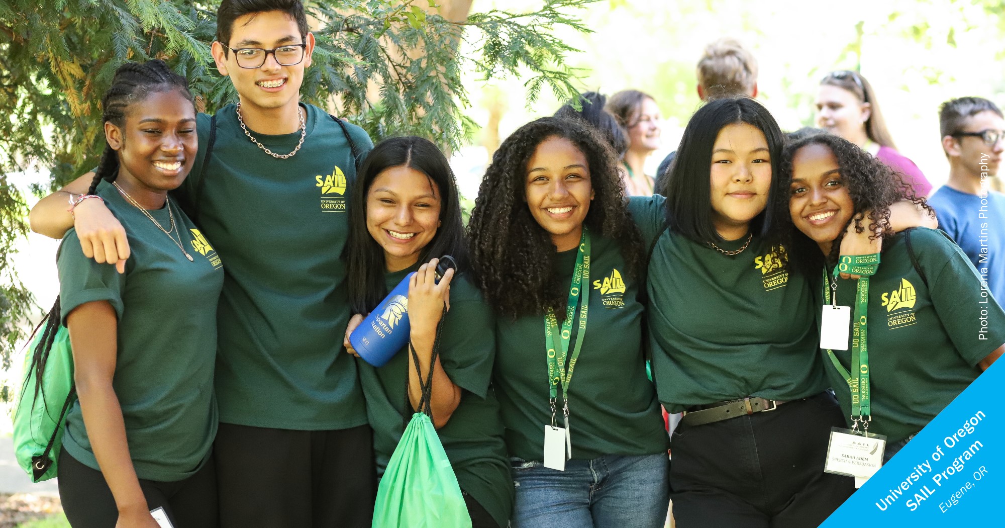 Smiling students at University of Oregon's SAIL program