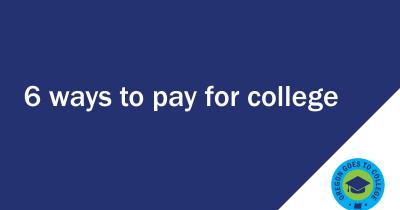 Screenshot of 6 ways to pay for college title screen