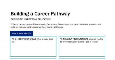 Screenshot of Building a Career Pathway