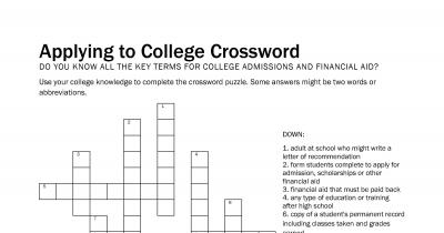 Screenshot of crossword